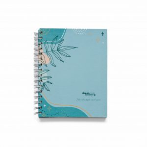 CUADERNO MEDIO OFICIO HOJAS LISAS FLORES