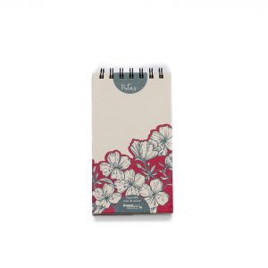 LIBRETA HOJAS LISAS FLORES